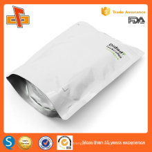 2016 Alibaba Golden supplier silver zip lock aluminum foil packaging bags with stand up type